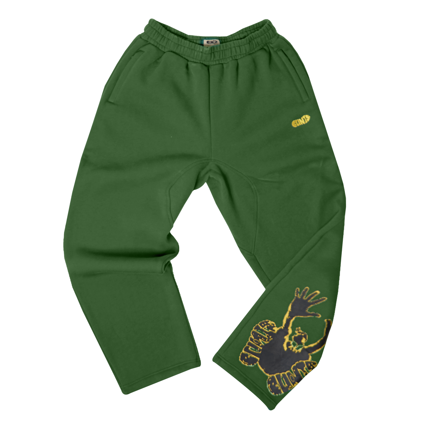 Stencil Sweatpants  - Green
