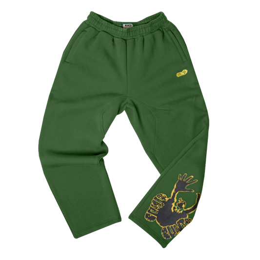 Stencil Sweatpants  - Green