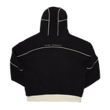 Contrast Stencil Hoodie- Black/Beige