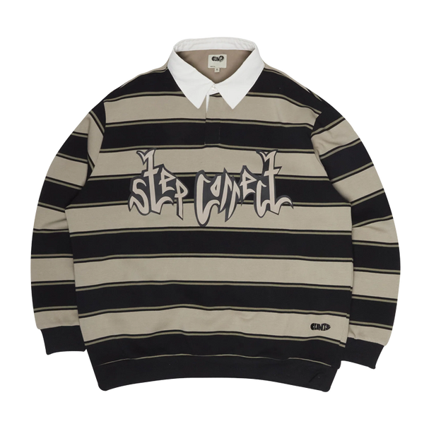 Rugby Polo (Black/Beige)