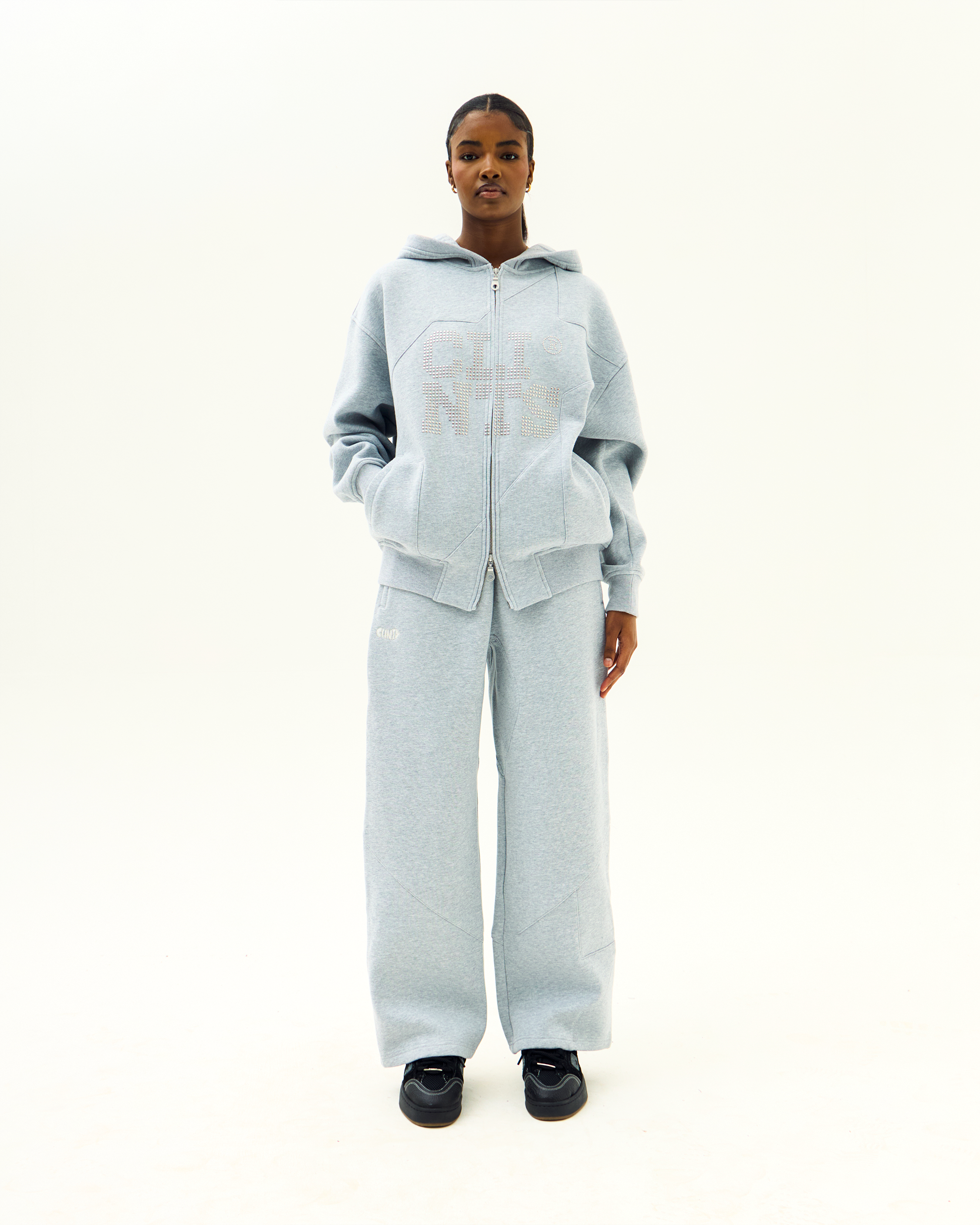 Studded Sweatpants - Grey