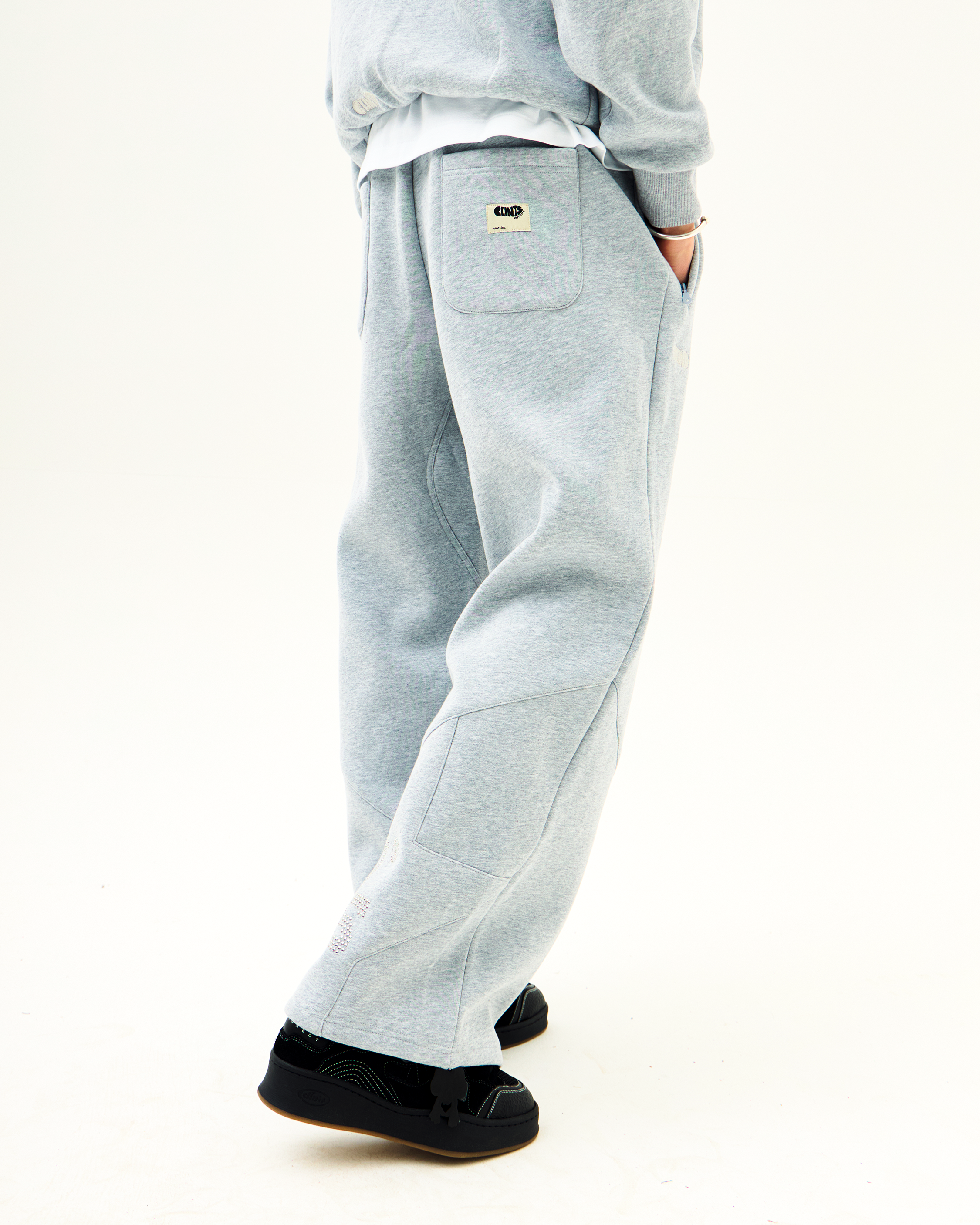 Studded Sweatpants - Grey