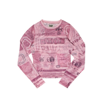 Tattoo Mesh LS - Pink