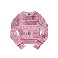 Tattoo Mesh LS - Pink