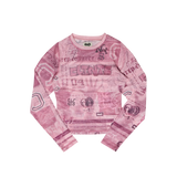 Tattoo Mesh LS - Pink