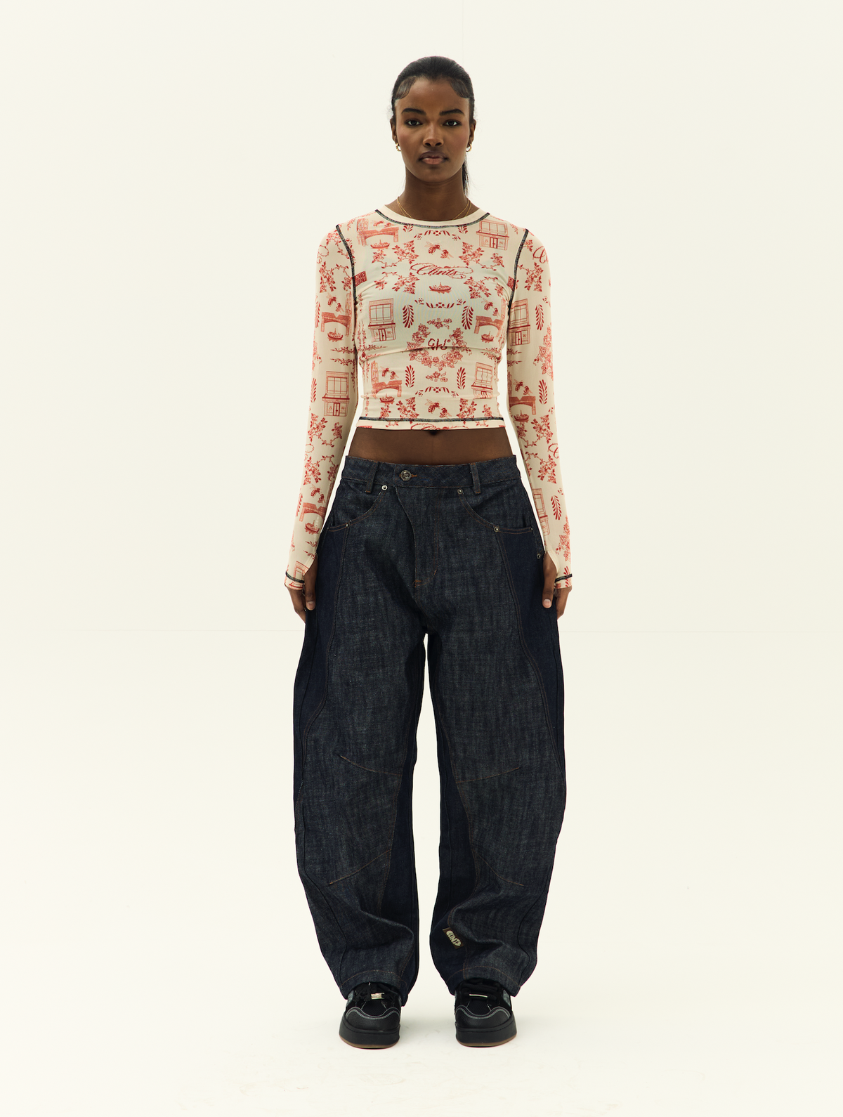 Tattoo Fine China Top - Red