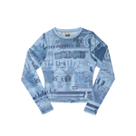 Tattoo Mesh LS - Blue