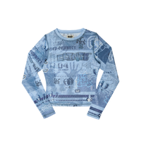Tattoo Mesh LS - Blue
