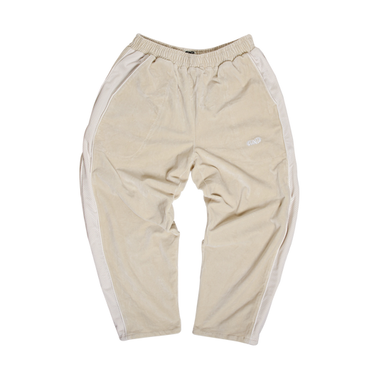 Velour track pant - Ivory White