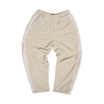 Velour track pant - Ivory White