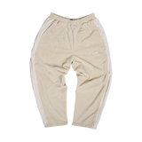 Velour track pant - Ivory White