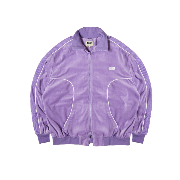 Velour Track Top - Purple