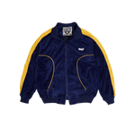 Velour track top - Blue/yellow