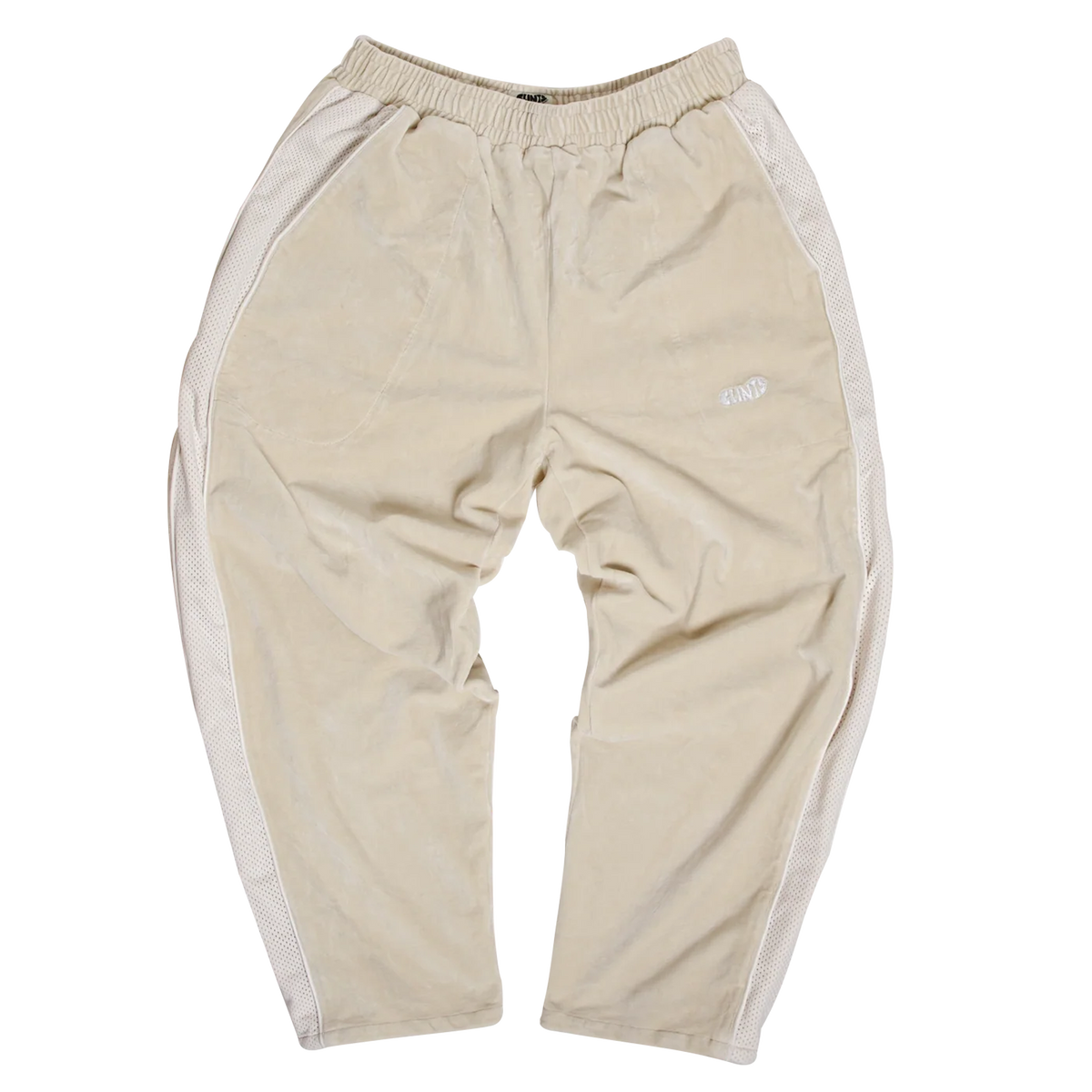 Velour track pant - Ivory White