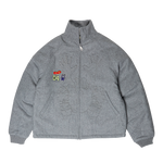 Embossed Wool Jacket - Grey