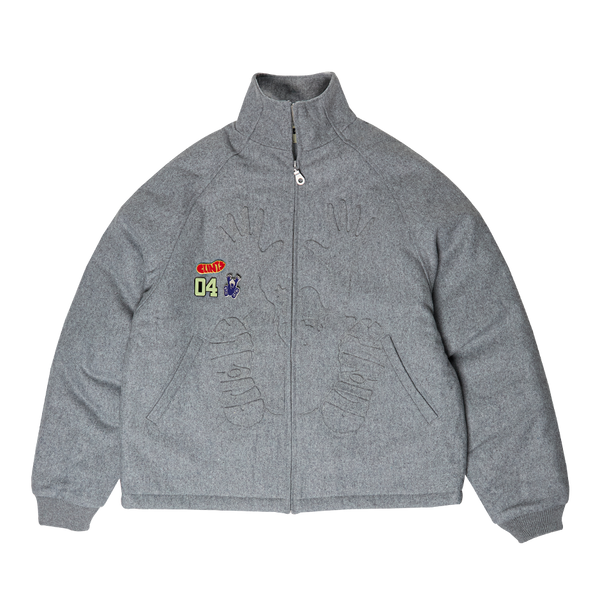 Embossed Wool Jacket - Grey